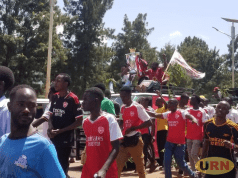 Traffic Paralyzed as Arsenal Fans Parade Replica Trophy in Jinja City